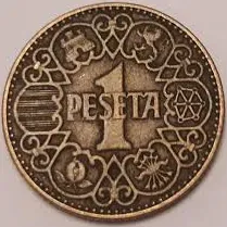 33 Monedas 1 Peseta 1944