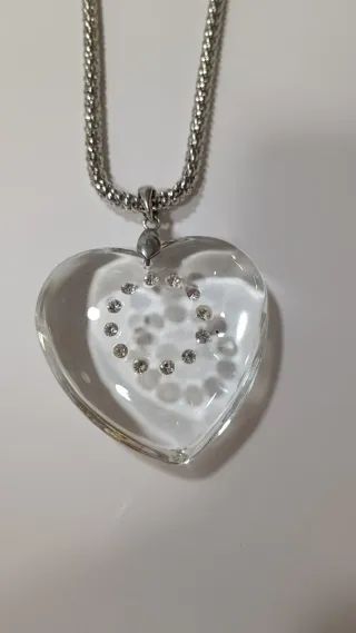 Collar Corazón Cristal con Circonitas