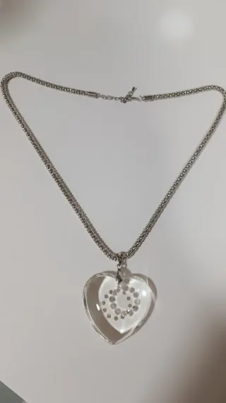 Collar Corazón Cristal con Circonitas