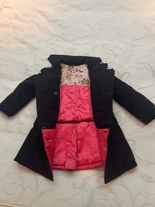 Chaqueta abrigo niña negra