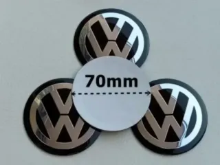 70mm Emblemas para Centro Llantas Ruedas Tapabujes