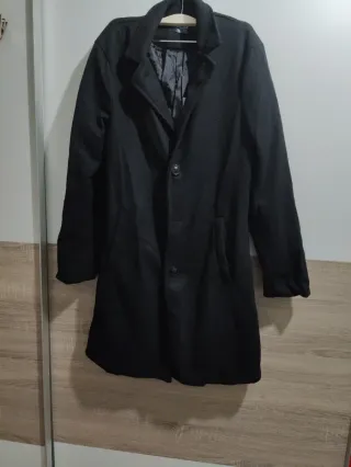 Gabardina negra mujer