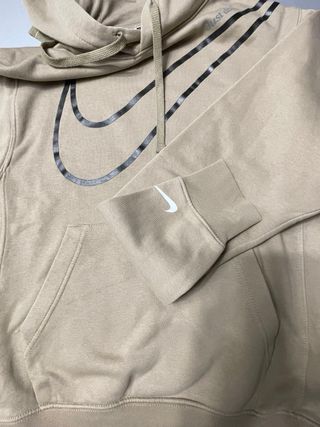 Felpa Nike Beige con Strisce nera