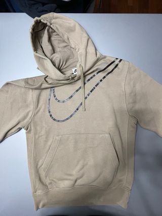 Felpa Nike Beige con Strisce nera