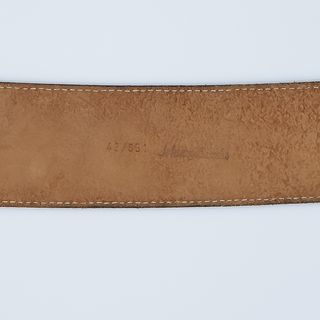 Cintura Johnny Lambs 100% Pelle tg 42 - M Marrone