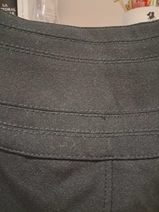 Falda lápiz Morgan negra con cinturón