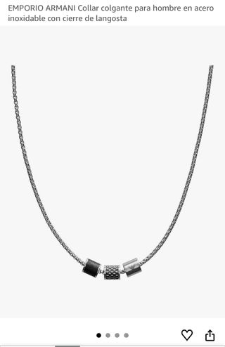 Collar Emporio Armani Acero Inoxidable Hombre