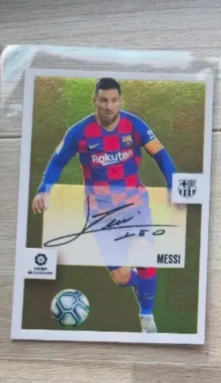Carta Messi FC Barcelona Liga Santander