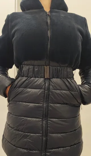 Gioboto lungo con pelliccia finta