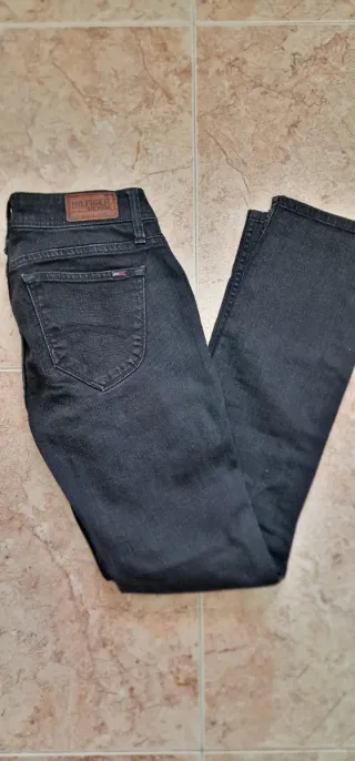 Vaqueros Tommy Hilfiger Negros Talla 38 Mujer
