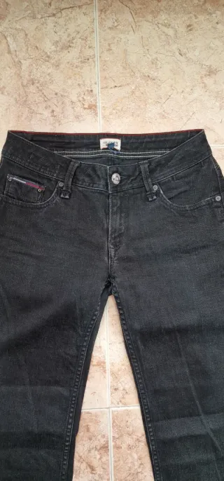 Vaqueros Tommy Hilfiger Negros Talla 38 Mujer