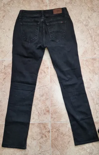 Vaqueros Tommy Hilfiger Negros Talla 38 Mujer