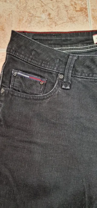 Vaqueros Tommy Hilfiger Negros Talla 38 Mujer