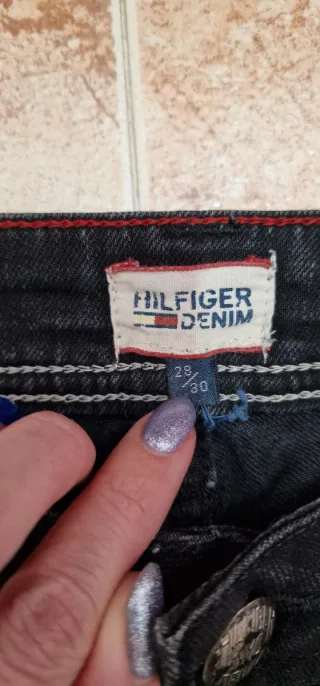 Vaqueros Tommy Hilfiger Negros Talla 38 Mujer