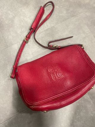 Bolso Carolina Herrera Piel Rojo
