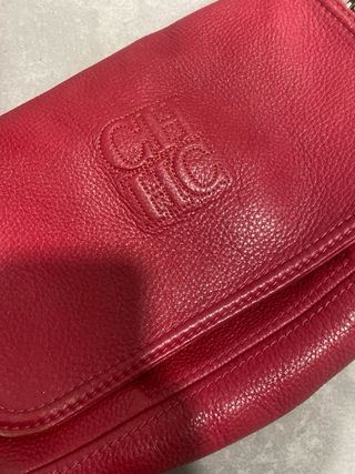 Bolso Carolina Herrera Piel Rojo