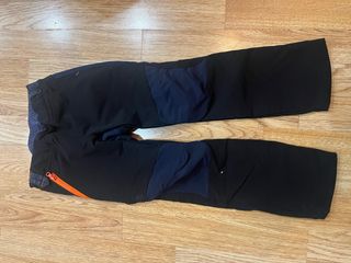 Pantalón Trekking Niño Negro/Azul