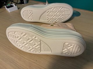 Converse plataforma rosa talla 38