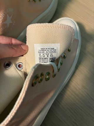 Converse plataforma rosa talla 38