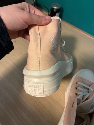 Converse plataforma rosa talla 38