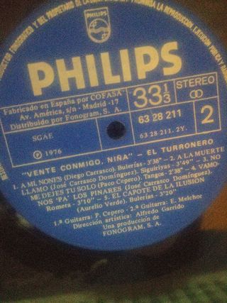 Vinilo El Turronero - Vente Conmigo Niña