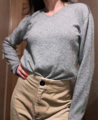 Jersey Wyse London Cachemira Gris Talla M