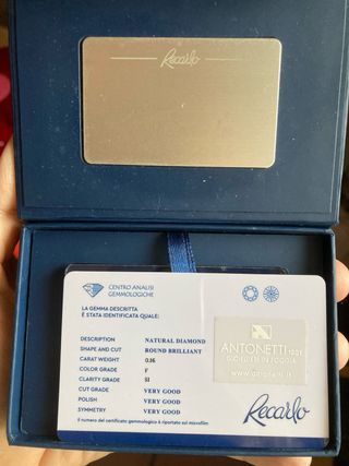 Diamante Natural Recarlo 0.16ct
