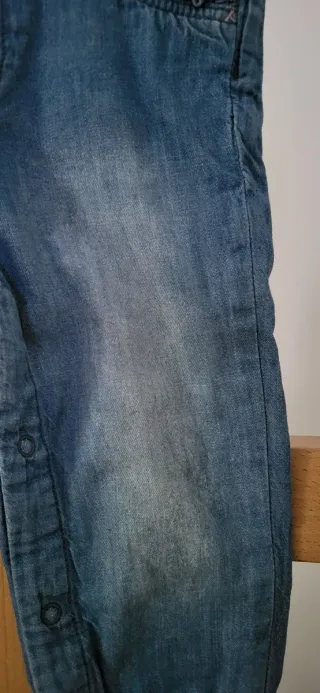 Peto vaquero niña forrado por dentro