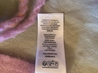 Bufanda lana OFFWEAR rosa y naranja