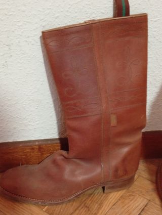 Botas de caza T43 + Bolsa cuero