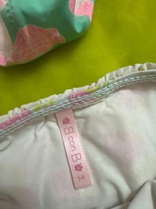 Bikinis niña rosa y verde