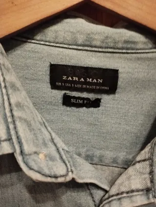 Camisa Vaquera Zara Talla S