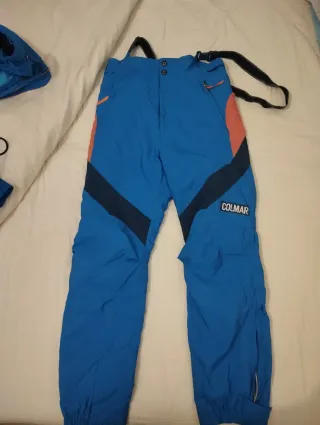 Tuta sci Colmar blu e arancio