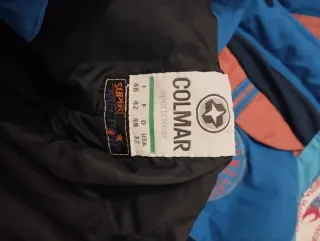 Tuta sci Colmar blu e arancio