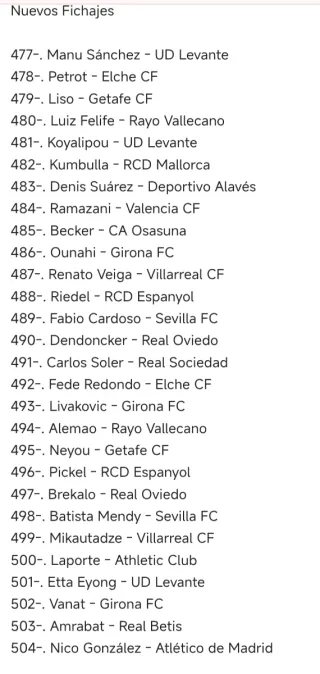 Lote cromos fútbol LaLiga