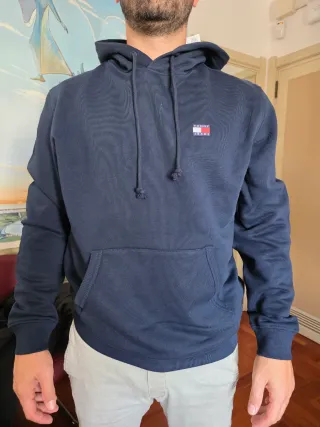 Felpa Tommy Jeans Blu Taglia L