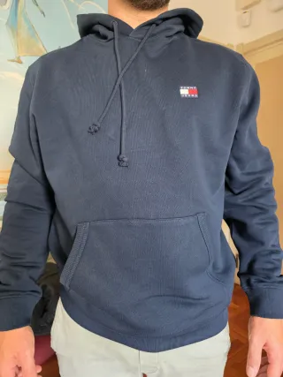 Felpa Tommy Jeans Blu Taglia L