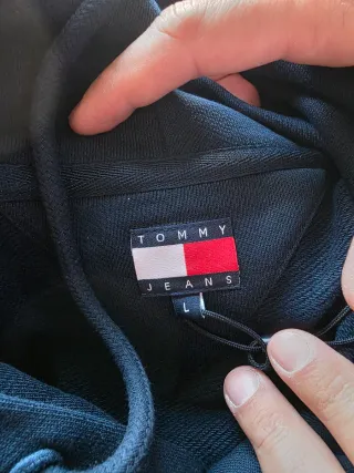 Felpa Tommy Jeans Blu Taglia L