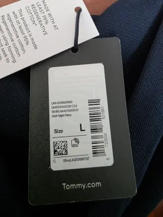 Felpa Tommy Jeans Blu Taglia L