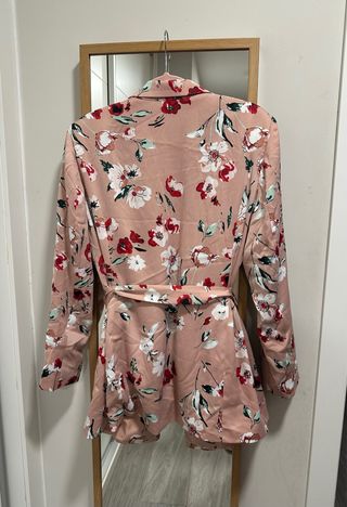 Blazer floral rosa Talla 46