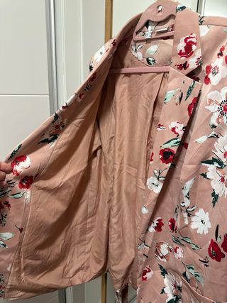 Blazer floral rosa Talla 46