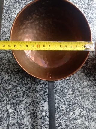 Cazo cobre y metal vintage