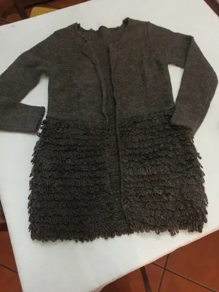 Cardigan aperto marrone