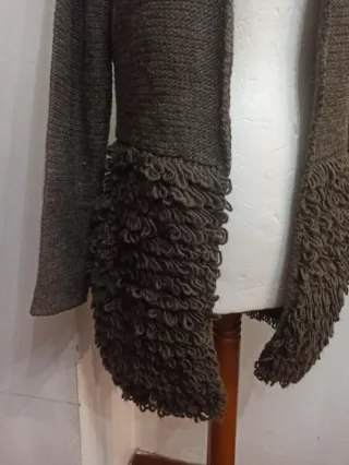 Cardigan aperto marrone