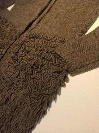 Cardigan aperto marrone