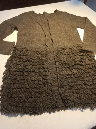 Cardigan aperto marrone