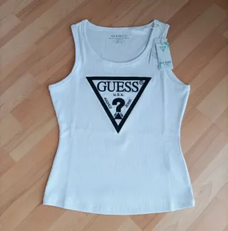 Camiseta Guess sin mangas blanca