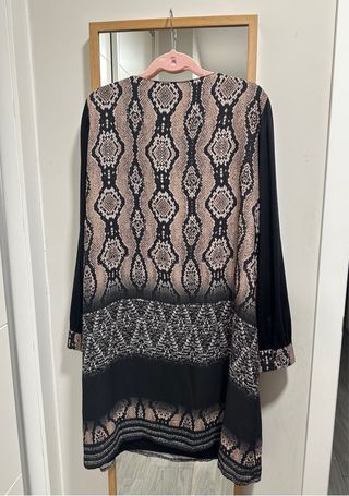 Vestido estampado serpiente talla 50