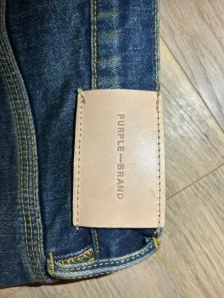 Jeans Purple Dark Dirty Indigo Vintage