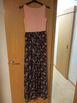 Vestido largo estampado floral